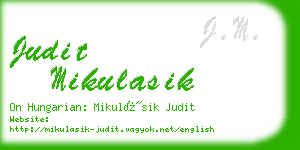 judit mikulasik business card